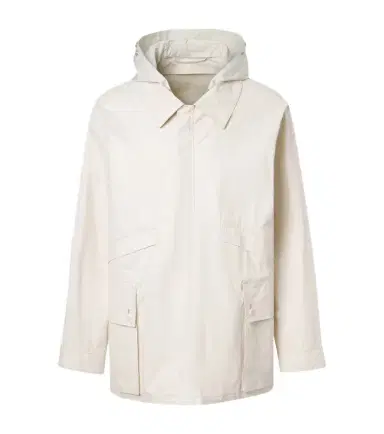 Lemaire Hooded coated linen-blend raincoat | Thumbnail 1 Lemaire Hooded coated linen-blend raincoat | Thumbnail 1