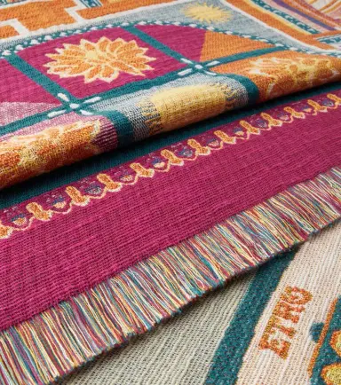 Etro Shanti embroidered cotton throw | Thumbnail 3 Etro Shanti embroidered cotton throw | Thumbnail 3