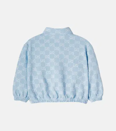 Gucci Kids Baby GG cotton piqué jacket | Thumbnail 3 Gucci Kids Baby GG cotton piqué jacket | Thumbnail 3