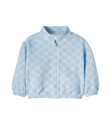 Gucci Kids Baby GG cotton piqué jacket | Thumbnail 1 Gucci Kids Baby GG cotton piqué jacket | Thumbnail 1