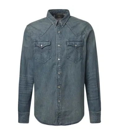 RRL Buffalo West denim shirt | Thumbnail 1 RRL Buffalo West denim shirt | Thumbnail 1