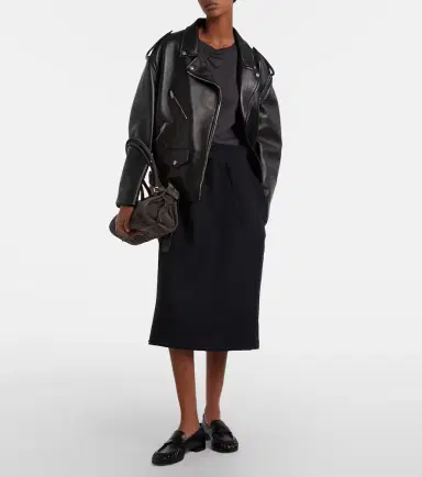 Prada Leather biker jacket | Thumbnail 2 Prada Leather biker jacket | Thumbnail 2