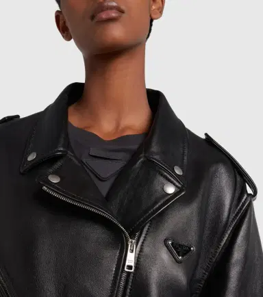 Prada Leather biker jacket | Thumbnail 3 Prada Leather biker jacket | Thumbnail 3