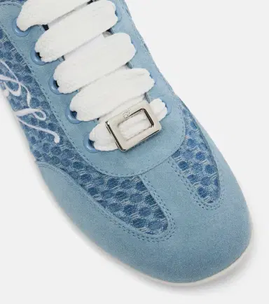 Roger Vivier Viv' suede-trimmed sneakers | Thumbnail 2 Roger Vivier Viv' suede-trimmed sneakers | Thumbnail 2