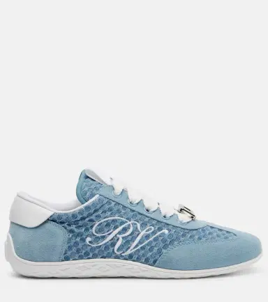 Roger Vivier Viv' suede-trimmed sneakers | Thumbnail 3 Roger Vivier Viv' suede-trimmed sneakers | Thumbnail 3
