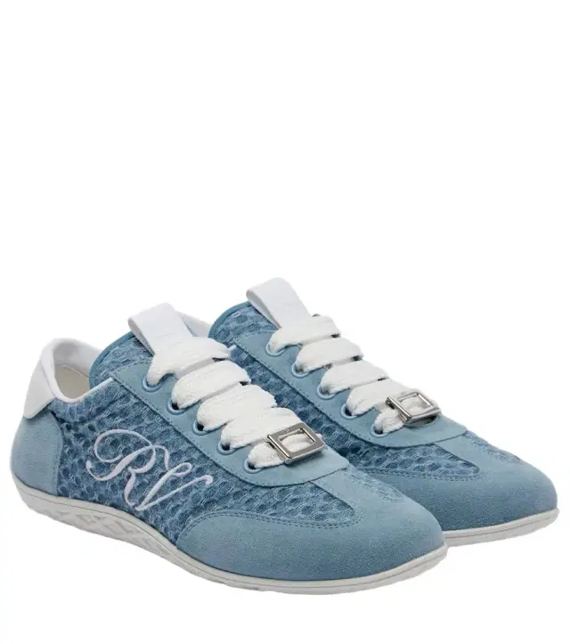 Viv' suede-trimmed sneakers Viv' suede-trimmed sneakers