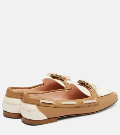 Roger Vivier Embellished leather boat shoes | Thumbnail 3 Roger Vivier Embellished leather boat shoes | Thumbnail 3