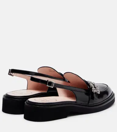 Roger Vivier Viv' Rangers leather slingback loafers | Thumbnail 4 Roger Vivier Viv' Rangers leather slingback loafers | Thumbnail 4