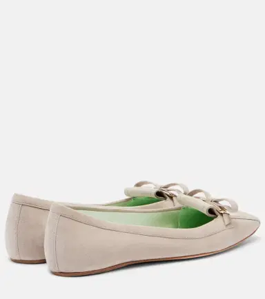 Roger Vivier Trompette suede ballet flats | Thumbnail 3 Roger Vivier Trompette suede ballet flats | Thumbnail 3