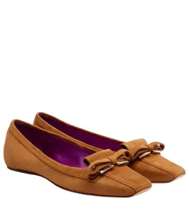 Roger Vivier Virgule suede ballet flats | Thumbnail 1 Roger Vivier Virgule suede ballet flats | Thumbnail 1