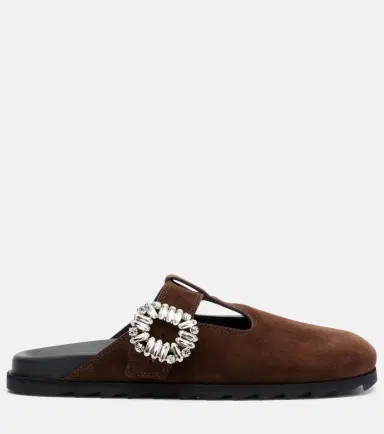 Roger Vivier Slidy Viv' suede mules | Thumbnail 3 Roger Vivier Slidy Viv' suede mules | Thumbnail 3