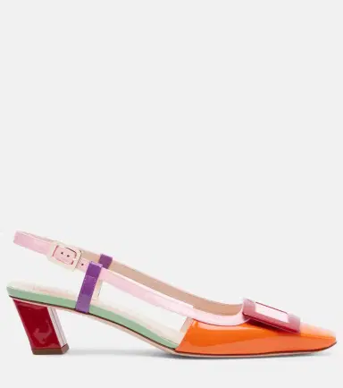 Roger Vivier Belle Vivier leather slingback pumps | Thumbnail 3 Roger Vivier Belle Vivier leather slingback pumps | Thumbnail 3