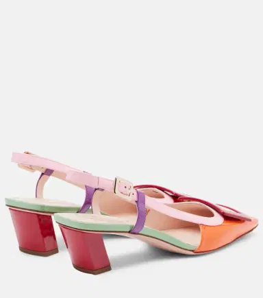Roger Vivier Belle Vivier leather slingback pumps | Thumbnail 4 Roger Vivier Belle Vivier leather slingback pumps | Thumbnail 4