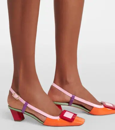Roger Vivier Belle Vivier leather slingback pumps | Thumbnail 6 Roger Vivier Belle Vivier leather slingback pumps | Thumbnail 6