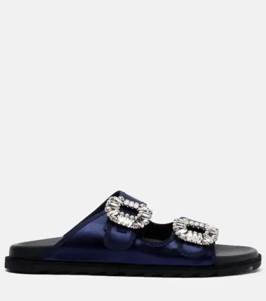 Roger Vivier Slidy Viv' satin sandals | Thumbnail 4 Roger Vivier Slidy Viv' satin sandals | Thumbnail 4