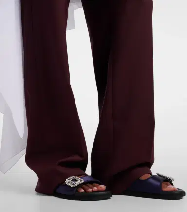 Roger Vivier Slidy Viv' satin sandals | Thumbnail 6 Roger Vivier Slidy Viv' satin sandals | Thumbnail 6