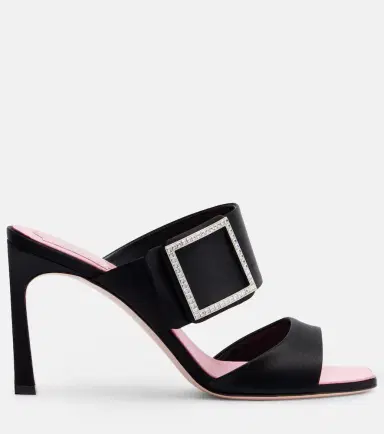 Roger Vivier Trompette 85 embellished satin mules | Thumbnail 2 Roger Vivier Trompette 85 embellished satin mules | Thumbnail 2
