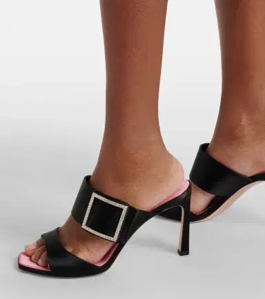 Roger Vivier Trompette 85 embellished satin mules | Thumbnail 6 Roger Vivier Trompette 85 embellished satin mules | Thumbnail 6