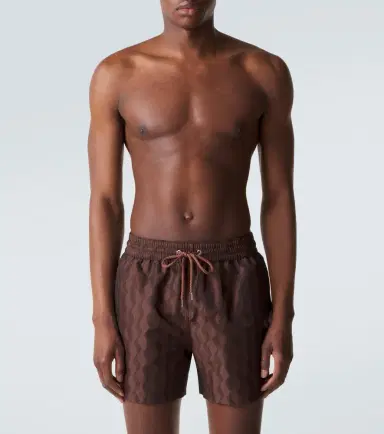 Frescobol Carioca Rio jacquard swim trunks | Thumbnail 5 Frescobol Carioca Rio jacquard swim trunks | Thumbnail 5