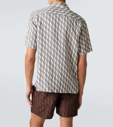 Frescobol Carioca Roberto printed linen bowling shirt | Thumbnail 4 Frescobol Carioca Roberto printed linen bowling shirt | Thumbnail 4