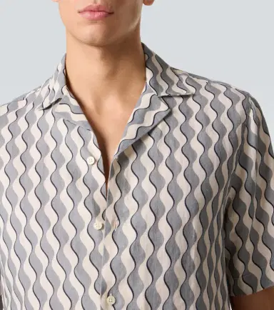 Frescobol Carioca Roberto printed linen bowling shirt | Thumbnail 5 Frescobol Carioca Roberto printed linen bowling shirt | Thumbnail 5