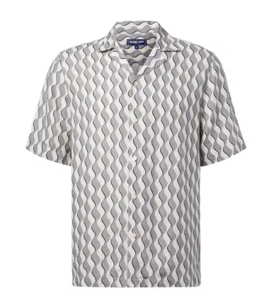 Frescobol Carioca Roberto printed linen bowling shirt | Thumbnail 1 Frescobol Carioca Roberto printed linen bowling shirt | Thumbnail 1