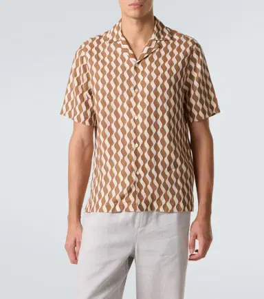 Frescobol Carioca Roberto printed linen shirt | Thumbnail 3 Frescobol Carioca Roberto printed linen shirt | Thumbnail 3