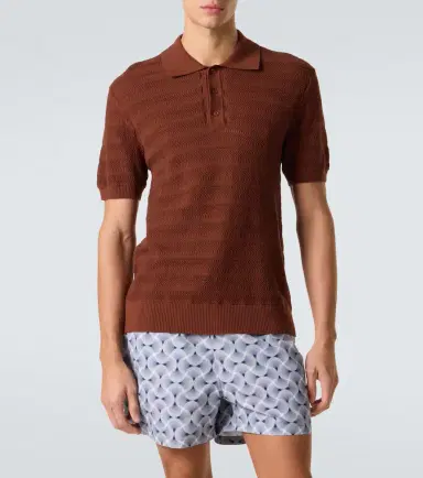 Frescobol Carioca Vidal knit cotton polo shirt | Thumbnail 4 Frescobol Carioca Vidal knit cotton polo shirt | Thumbnail 4