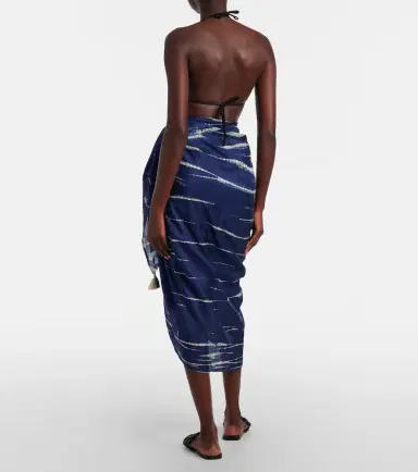 Anna Kosturova Tie-dye silk beach cover-up | Thumbnail 2 Anna Kosturova Tie-dye silk beach cover-up | Thumbnail 2