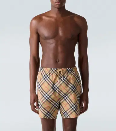 Burberry Check swim trunks | Thumbnail 5 Burberry Check swim trunks | Thumbnail 5
