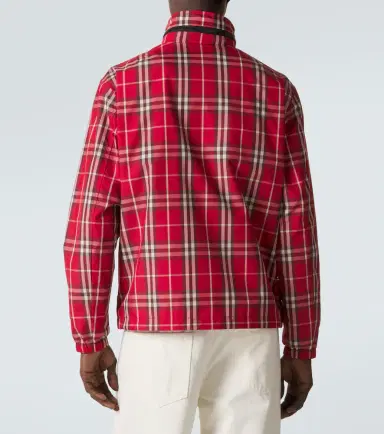 Burberry Check technical blouson jacket | Thumbnail 2 Burberry Check technical blouson jacket | Thumbnail 2