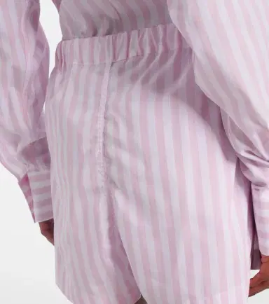 Hunza G Embroidered striped cotton poplin shorts | Thumbnail 2 Hunza G Embroidered striped cotton poplin shorts | Thumbnail 2