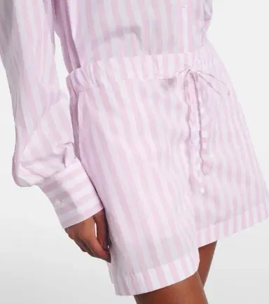 Hunza G Embroidered striped cotton poplin shorts | Thumbnail 4 Hunza G Embroidered striped cotton poplin shorts | Thumbnail 4