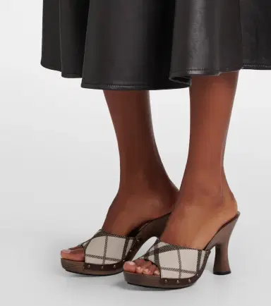 Burberry Check sandals | Thumbnail 6 Burberry Check sandals | Thumbnail 6