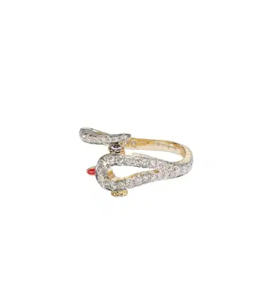 Yvonne Léon Yvonne Léon Python 9kt gold ring with diamonds | Thumbnail 1 Yvonne Léon Yvonne Léon Python 9kt gold ring with diamonds | Thumbnail 1