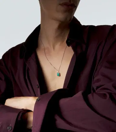Mateo Sterling silver pendant necklace with malachite | Thumbnail 4 Mateo Sterling silver pendant necklace with malachite | Thumbnail 4