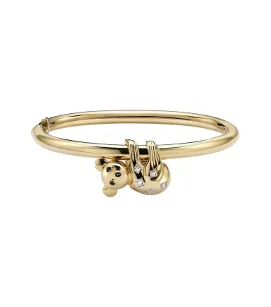 Yvonne Léon Yvonne Léon Koala 9kt gold bracelet with diamonds and enamel | Thumbnail 1 Yvonne Léon Yvonne Léon Koala 9kt gold bracelet with diamonds and enamel | Thumbnail 1