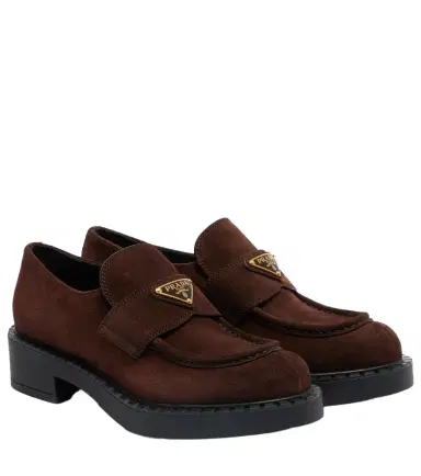 Prada Chocolate suede loafers | Thumbnail 1 Prada Chocolate suede loafers | Thumbnail 1