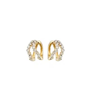 Mateo Wave 14kt gold huggie earrings with diamonds | Thumbnail 1 Mateo Wave 14kt gold huggie earrings with diamonds | Thumbnail 1