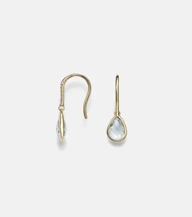 Mateo 14kt yellow gold earrings with amethyst and diamonds | Thumbnail 2 Mateo 14kt yellow gold earrings with amethyst and diamonds | Thumbnail 2