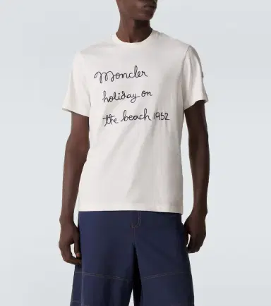 Moncler Embroidered cotton jersey T-shirt | Thumbnail 5 Moncler Embroidered cotton jersey T-shirt | Thumbnail 5