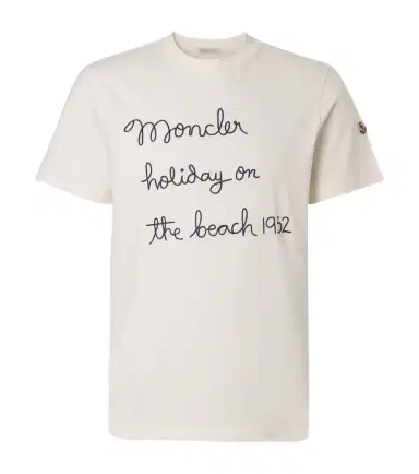Moncler Embroidered cotton jersey T-shirt | Thumbnail 1 Moncler Embroidered cotton jersey T-shirt | Thumbnail 1