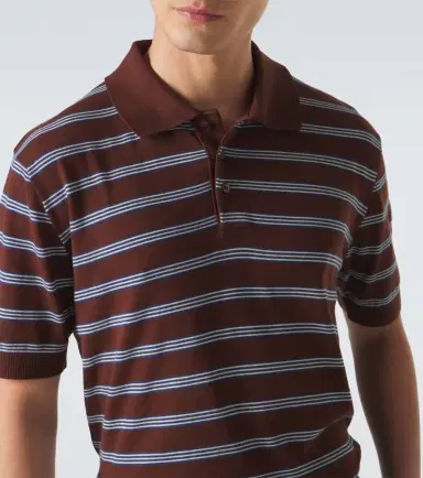 Moncler Striped cotton polo shirt | Thumbnail 2 Moncler Striped cotton polo shirt | Thumbnail 2