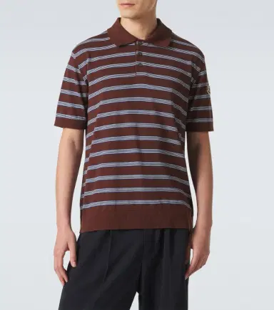 Moncler Striped cotton polo shirt | Thumbnail 5 Moncler Striped cotton polo shirt | Thumbnail 5