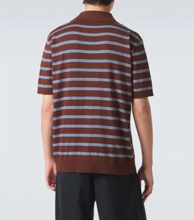 Moncler Striped cotton polo shirt | Thumbnail 6 Moncler Striped cotton polo shirt | Thumbnail 6