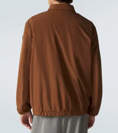 Moncler Socot leather-trimmed blouson jacket | Thumbnail 4 Moncler Socot leather-trimmed blouson jacket | Thumbnail 4
