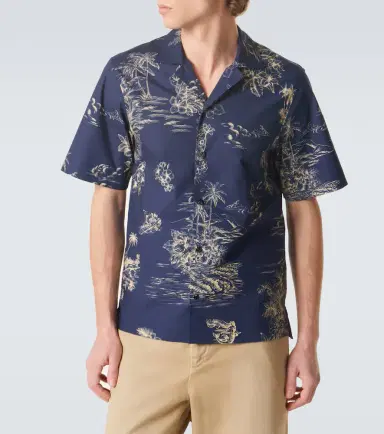 Moncler Floral cotton poplin bowling shirt | Thumbnail 2 Moncler Floral cotton poplin bowling shirt | Thumbnail 2