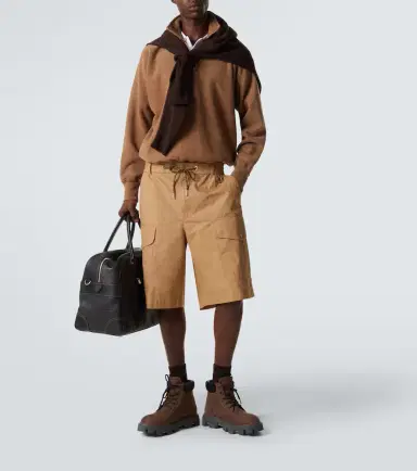 Moncler Cotton poplin cargo shorts | Thumbnail 4 Moncler Cotton poplin cargo shorts | Thumbnail 4