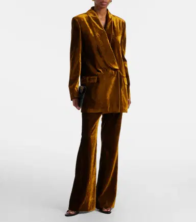 Nina Ricci Velvet flared pants | Thumbnail 3 Nina Ricci Velvet flared pants | Thumbnail 3