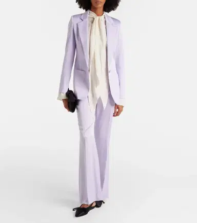 Nina Ricci Crêpe satin blazer | Thumbnail 2 Nina Ricci Crêpe satin blazer | Thumbnail 2